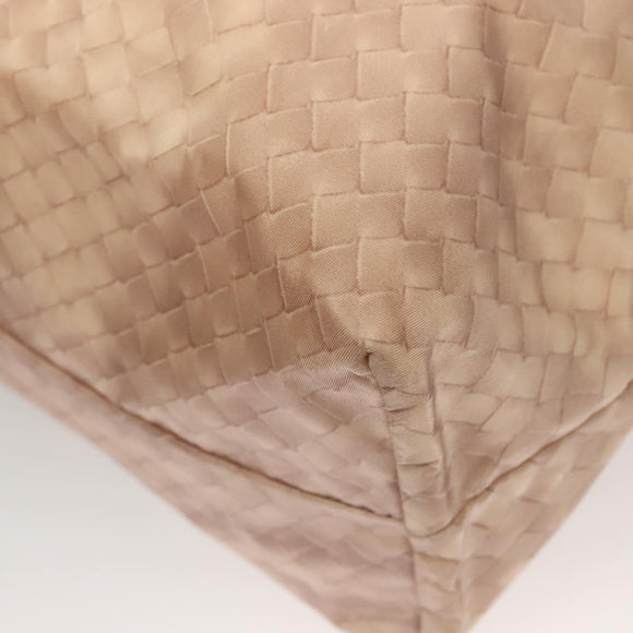 BOTTEGA VENETA Tote Bag Nylon Beige Auth 131133
