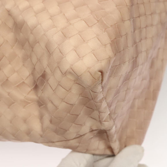 BOTTEGA VENETA Tote Bag Nylon Beige Auth 131133
