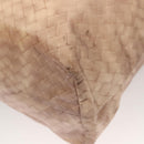 BOTTEGA VENETA Tote Bag Nylon Beige Auth 131133-9