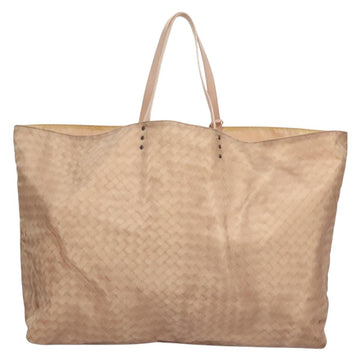 BOTTEGA VENETA Tote Bag Nylon Beige Auth 131133 - 0