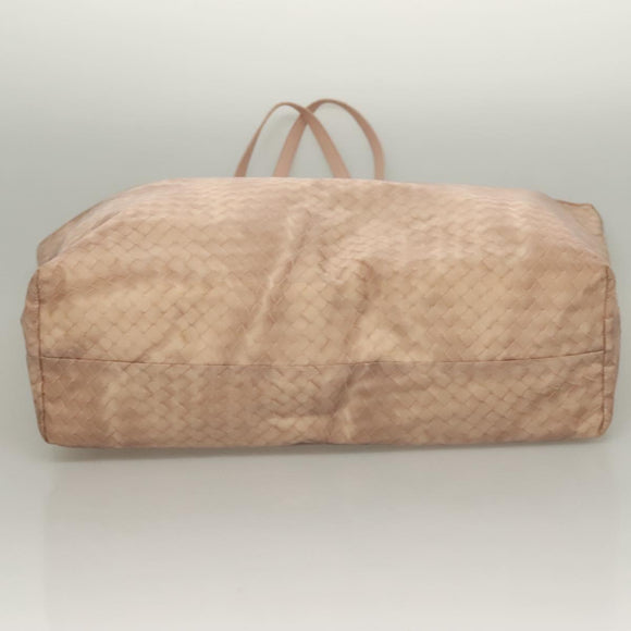 BOTTEGA VENETA Tote Bag Nylon Beige Auth 131133