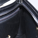 Christian Dior Shoulder Bag Leather Black Gold Auth 131135-19