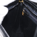 Christian Dior Shoulder Bag Leather Black Gold Auth 131135-20