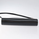 Christian Dior Shoulder Bag Leather Black Gold Auth 131135-5