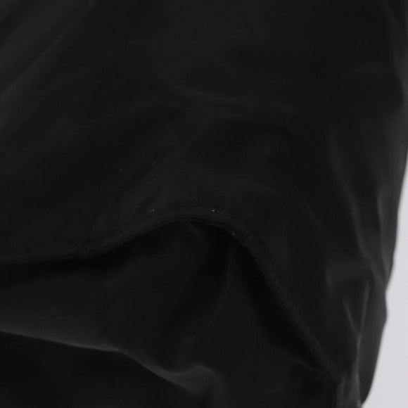 PRADA Tote Bag nylon metal Black Gold Auth 131136