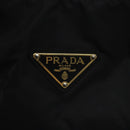 PRADA Tote Bag nylon metal Black Gold Auth 131136-14