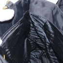PRADA Tote Bag nylon metal Black Gold Auth 131136-17