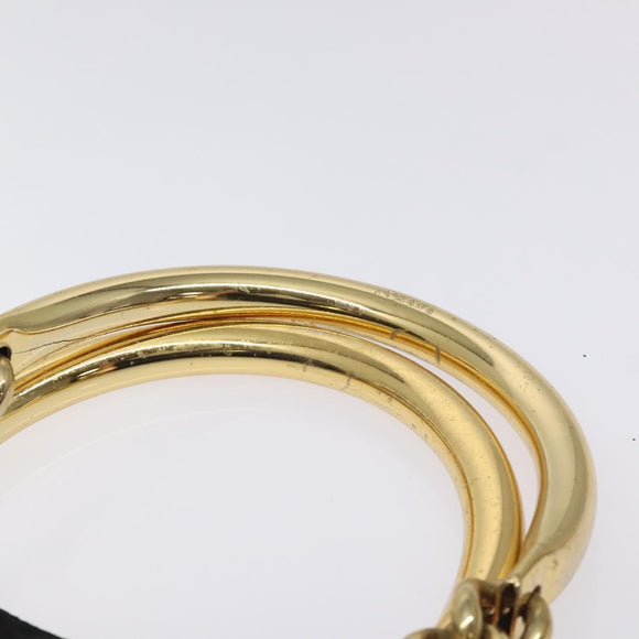 PRADA Tote Bag nylon metal Black Gold Auth 131136