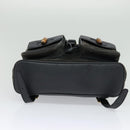 GUCCI Bamboo Backpack Suede Black Gold 003 2058 0016 Auth 131139-11