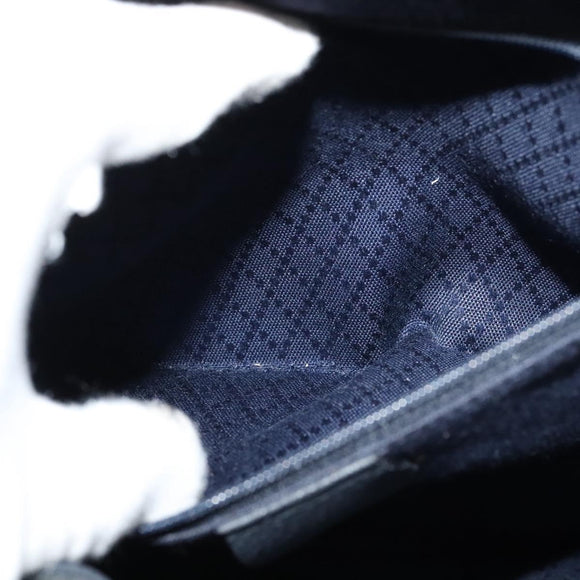 GUCCI Bamboo Backpack Suede Black Gold 003 2058 0016 Auth 131139