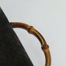 GUCCI Bamboo Backpack Suede Black Gold 003 2058 0016 Auth 131139-8