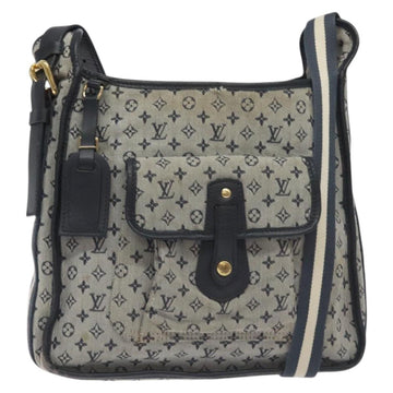 LOUIS VUITTON Monogram Mini Buzas Marie Kate Bag Blue M92320 Auth 131141