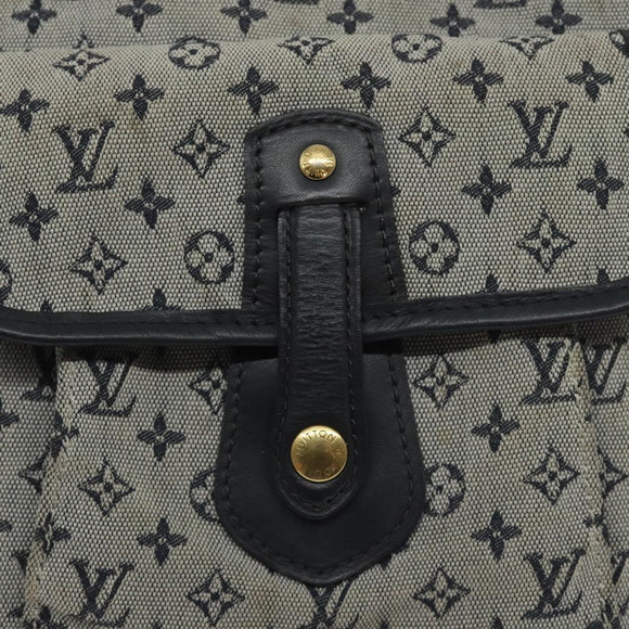 LOUIS VUITTON Monogram Mini Buzas Marie Kate Bag Blue M92320 Auth 131141