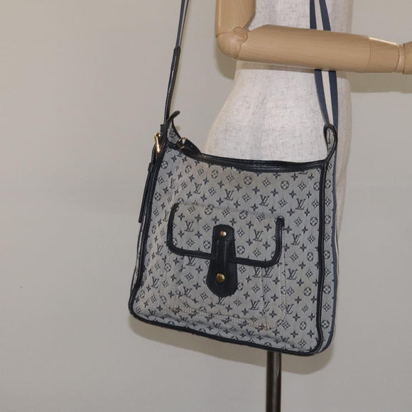 LOUIS VUITTON Monogram Mini Buzas Marie Kate Bag Blue M92320 Auth 131141
