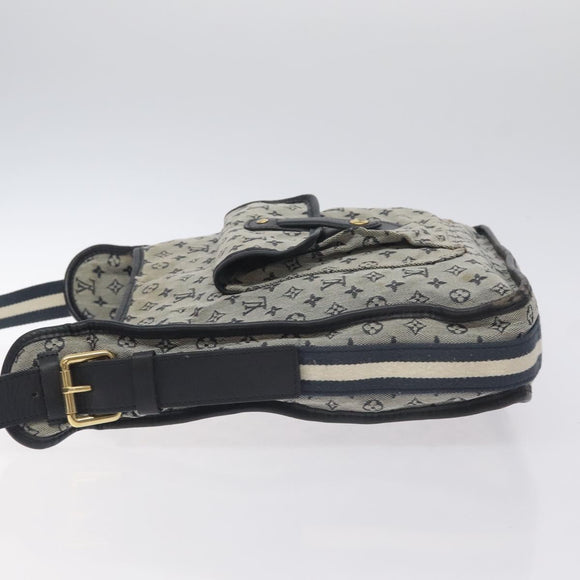 LOUIS VUITTON Monogram Mini Buzas Marie Kate Bag Blue M92320 Auth 131141