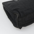 FENDI Zucca Canvas Hand Bag Black Silver Auth 131157-13