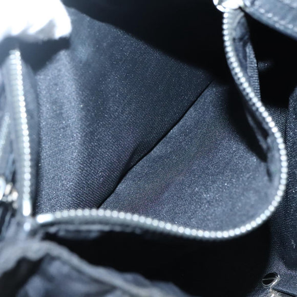 FENDI Zucca Canvas Hand Bag Black Silver Auth 131157