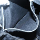 FENDI Zucca Canvas Hand Bag Black Silver Auth 131157-21
