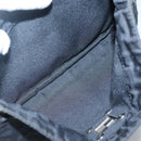 FENDI Zucca Canvas Hand Bag Black Silver Auth 131157-21