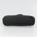 FENDI Zucca Canvas Hand Bag Black Silver Auth 131157-9