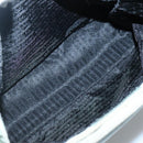 PRADA Tote Bag Nylon Khaki Silver Auth 131158-16