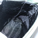 PRADA Tote Bag Nylon Khaki Silver Auth 131158-17