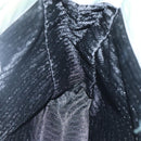 PRADA Tote Bag Nylon Khaki Silver Auth 131158-18