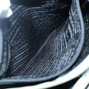 PRADA Tote Bag Nylon Khaki Silver Auth 131158-20