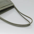 PRADA Tote Bag Nylon Khaki Silver Auth 131158-7