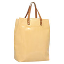 LOUIS VUITTON Vernis Reade MM Hand Bag Marshmallow Pink M91304 LV Auth 131159-1