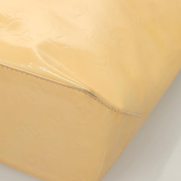 LOUIS VUITTON Vernis Reade MM Hand Bag Marshmallow Pink M91304 LV Auth 131159