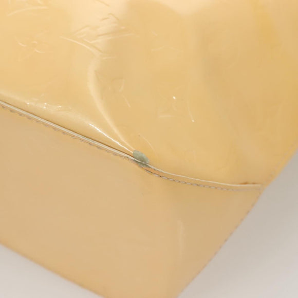 LOUIS VUITTON Vernis Reade MM Hand Bag Marshmallow Pink M91304 LV Auth 131159