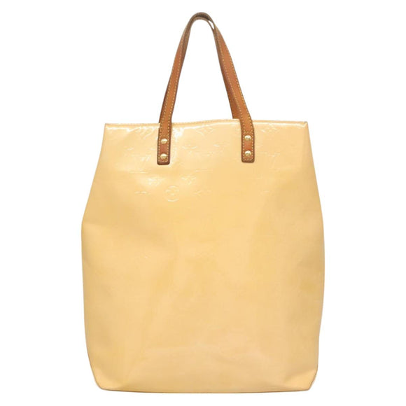 LOUIS VUITTON Vernis Reade MM Hand Bag Marshmallow Pink M91304 LV Auth 131159