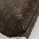 LOUIS VUITTON Monogram Trousse Demi Ronde Cosmetic Pouch M47520 LV Auth 131163-15