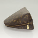 LOUIS VUITTON Monogram Trousse Demi Ronde Cosmetic Pouch M47520 LV Auth 131163-4