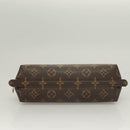 LOUIS VUITTON Monogram Trousse Demi Ronde Cosmetic Pouch M47520 LV Auth 131163-6