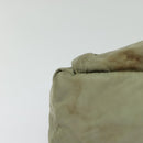 PRADA Shoulder Bag Nylon Khaki Silver Auth 131164-8