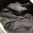 PRADA Shoulder Bag Nylon Khaki Silver Auth 131164-11