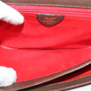 CELINE Shoulder Bag Suede Brown Gold Auth 131166-11