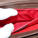 CELINE Shoulder Bag Suede Brown Gold Auth 131166-21