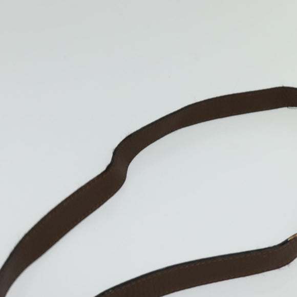 CELINE Shoulder Bag Suede Brown Gold Auth 131166