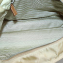 PRADA Tote Bag Nylon Beige Silver Auth 131176-11