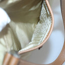 PRADA Tote Bag Nylon Beige Silver Auth 131176-22