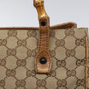 GUCCI GG Canvas Hand Bag Beige 112530 Auth 131180-9