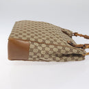 GUCCI GG Canvas Hand Bag Beige 112530 Auth 131180-3