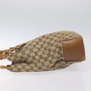 GUCCI GG Canvas Hand Bag Beige 112530 Auth 131180-4