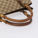 GUCCI GG Canvas Hand Bag Beige 112530 Auth 131180-7