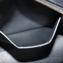 Salvatore Ferragamo Gancini Chain Shoulder Bag Leather Black Gold Auth 131182-22