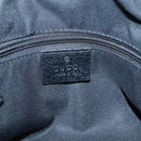 GUCCI GG Canvas Tote Bag Black Silver 121023 Auth 131188-14