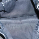 GUCCI GG Canvas Tote Bag Black Silver 121023 Auth 131188-15